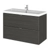 Hudson Reed Fusion 800mm Hacienda Black Full Depth Wall Hung 2-Drawer Unit & Basin 1 Hudson Reed Fusion 800mm Hacienda Black Full Depth Wall Hung 2-Drawer Unit & Basin -Wall Hung Vanity Units Shop CBI631 P