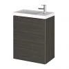 Hudson Reed 400mm Hacienda Black Wall Hung Compact Unit & Basin 2 Hudson Reed 400mm Hacienda Black Wall Hung Compact Unit & Basin -Wall Hung Vanity Units Shop CBI637 P