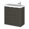 Hudson Reed 500mm Hacienda Black Wall Hung Compact Unit & Basin 2 Hudson Reed 500mm Hacienda Black Wall Hung Compact Unit & Basin -Wall Hung Vanity Units Shop CBI638 P