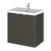 Hudson Reed Fusion 500mm Hacienda Black Full Depth Wall Hung 2-Door Unit & Basin 1 Hudson Reed Fusion 500mm Hacienda Black Full Depth Wall Hung 2-Door Unit & Basin -Wall Hung Vanity Units Shop CBI640 P