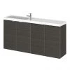 Hudson Reed Fusion 1000mm Hacienda Black Compact Wall Hung Unit & Basin -Wall Hung Vanity Units Shop CBI643 P