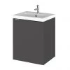 Hudson Reed Fusion 400mm Gloss Grey Full Depth Wall Hung Unit & Basin 2 Hudson Reed Fusion 400mm Gloss Grey Full Depth Wall Hung Unit & Basin -Wall Hung Vanity Units Shop CBI939 P