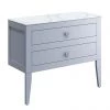 Crosswater Canvass Storm Grey Matt 900mm Double Drawer Unit with Carrara Marble Effect Worktop 1 Crosswater Canvass Storm Grey Matt 900mm Double Drawer Unit with Carrara Marble Effect Worktop -Wall Hung Vanity Units Shop CV900WLSG P