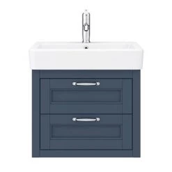 Chatsworth Traditional Blue 560mm 2 Drawer Wall Hung Vanity 12 Chatsworth Traditional Blue 560mm 2 Drawer Wall Hung Vanity -Wall Hung Vanity Units Shop CWH560BLU2D d4 460