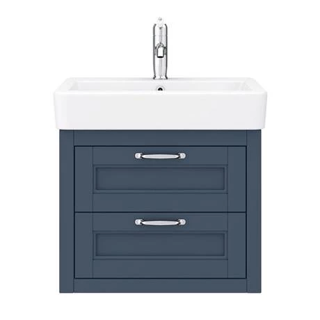 Chatsworth Traditional Blue 560mm 2 Drawer Wall Hung Vanity 7 Chatsworth Traditional Blue 560mm 2 Drawer Wall Hung Vanity - Image 5