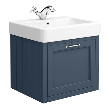 Chatsworth Traditional Blue 560mm Wall Hung Vanity 3 Chatsworth Traditional Blue 560mm Wall Hung Vanity