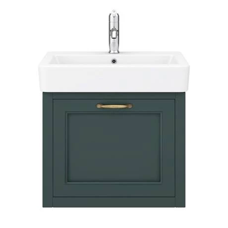 Chatsworth Traditional Green 560mm Wall Hung Vanity 5 Chatsworth Traditional Green 560mm Wall Hung Vanity - Image 3