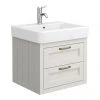 Chatsworth Traditional Grey 560mm 2 Drawer Wall Hung Vanity -Wall Hung Vanity Units Shop CWH560GRY2D p