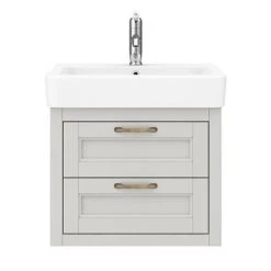 Chatsworth Traditional Grey 560mm 2 Drawer Wall Hung Vanity 11 Chatsworth Traditional Grey 560mm 2 Drawer Wall Hung Vanity -Wall Hung Vanity Units Shop CWH560GRY2D d4 460