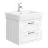 Chatsworth Traditional White 560mm 2 Drawer Wall Hung Vanity 2 Chatsworth Traditional White 560mm 2 Drawer Wall Hung Vanity -Wall Hung Vanity Units Shop CWH560WHT2D p