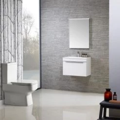 Roper Rhodes Cypher 600mm Wall Mounted Unit - Light Elm -Wall Hung Vanity Units Shop CYP600W D2 460