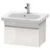 Duravit DuraStyle 635mm 1-Drawer Wall Mounted Vanity Unit - White High Gloss -Wall Hung Vanity Units Shop DDS580GW P