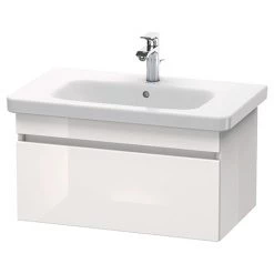 Duravit DuraStyle 800mm 1-Drawer Wall Mounted Vanity Unit - White High Gloss