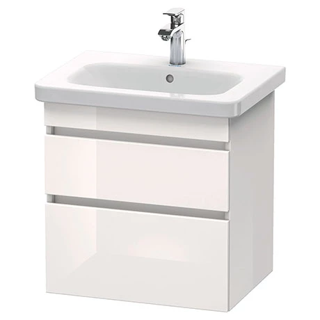 Duravit DuraStyle 650mm 2-Drawer Wall Mounted Vanity Unit - White High Gloss 3 Duravit DuraStyle 650mm 2-Drawer Wall Mounted Vanity Unit - White High Gloss