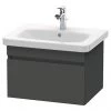 Duravit DuraStyle 650mm 1-Drawer Wall Mounted Vanity Unit - Graphite Matt 1 Duravit DuraStyle 650mm 1-Drawer Wall Mounted Vanity Unit - Graphite Matt -Wall Hung Vanity Units Shop DS650GM0TH P