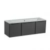 Roper Rhodes Frame 1200mm Wall Mounted Vanity Unit & Isocast Basin - Gloss Dark Clay -Wall Hung Vanity Units Shop FRM1200CLY P
