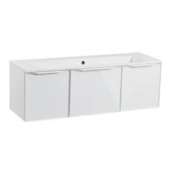 Roper Rhodes Frame 1200mm Wall Mounted Vanity Unit & Isocast Basin - Gloss White 7 Roper Rhodes Frame 1200mm Wall Mounted Vanity Unit & Isocast Basin - Gloss White -Wall Hung Vanity Units Shop FRM1200WHI D1 460