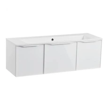 Roper Rhodes Frame 1200mm Wall Mounted Vanity Unit & Isocast Basin - Gloss White 5 Roper Rhodes Frame 1200mm Wall Mounted Vanity Unit & Isocast Basin - Gloss White - Image 3