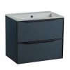 Roper Rhodes Frame 600mm Wall Mounted Vanity Unit & Isocast Basin - Derwent Blue -Wall Hung Vanity Units Shop FRM600BLU P