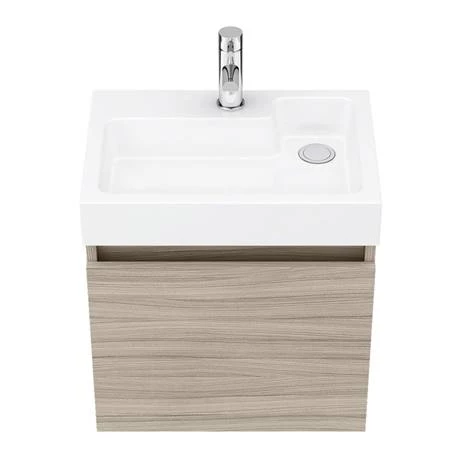 Milan Juno 500 x 360mm Driftwood Wall Hung Vanity Unit 6 Milan Juno 500 x 360mm Driftwood Wall Hung Vanity Unit - Image 4