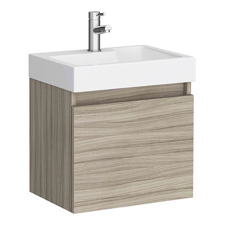 Milan Juno 500 x 360mm Driftwood Wall Hung Vanity Unit 3 Milan Juno 500 x 360mm Driftwood Wall Hung Vanity Unit