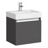 Milan Juno 500 x 360mm Gloss Grey Wall Hung Vanity Unit 2 Milan Juno 500 x 360mm Gloss Grey Wall Hung Vanity Unit -Wall Hung Vanity Units Shop JN5GG n p