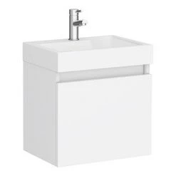 Milan Juno 500 x 360mm Gloss White Wall Hung Vanity Unit