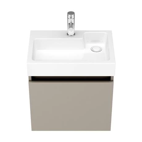 Milan Juno 500 x 360mm Stone Grey Wall Hung Vanity Unit 6 Milan Juno 500 x 360mm Stone Grey Wall Hung Vanity Unit - Image 4