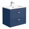 Keswick Blue 620mm Traditional Wall Hung 2 Drawer Vanity Unit 2 Keswick Blue 620mm Traditional Wall Hung 2 Drawer Vanity Unit -Wall Hung Vanity Units Shop KES BLU 6WH2D p