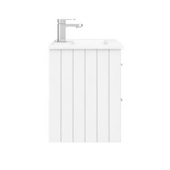 Keswick White 620mm Traditional Wall Hung 2 Drawer Vanity Unit -Wall Hung Vanity Units Shop KES WHT 6WH2D d4 460