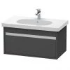 Duravit Ketho 800mm 1-Drawer Wall Mounted Vanity Unit with D-Code Basin - Graphite Matt 1 Duravit Ketho 800mm 1-Drawer Wall Mounted Vanity Unit with D-Code Basin - Graphite Matt -Wall Hung Vanity Units Shop KT6667GRA P