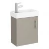 Milan W400 x D222mm Stone Grey Compact Wall Hung Basin Unit 1 Milan W400 x D222mm Stone Grey Compact Wall Hung Basin Unit -Wall Hung Vanity Units Shop MIL012 prod1