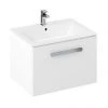Britton MyHome 600mm Wall Hung Single Drawer Vanity Unit - White 1 Britton MyHome 600mm Wall Hung Single Drawer Vanity Unit - White -Wall Hung Vanity Units Shop MY60WHW P