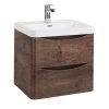 Monza Chestnut 500mm Wide Wall Mounted Vanity Unit 1 Monza Chestnut 500mm Wide Wall Mounted Vanity Unit -Wall Hung Vanity Units Shop MZ5CTWH1 p