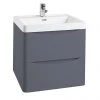Monza Matt Grey 500mm Wide Wall Mounted Vanity Unit 1 Monza Matt Grey 500mm Wide Wall Mounted Vanity Unit -Wall Hung Vanity Units Shop MZ5MGWH1 p