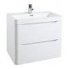 Monza Gloss White 600mm Wide Wall Mounted Vanity Unit -Wall Hung Vanity Units Shop MZ6GWWH1 lrg 670