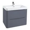 Monza Matt Grey 600mm Wide Wall Mounted Vanity Unit 2 Monza Matt Grey 600mm Wide Wall Mounted Vanity Unit -Wall Hung Vanity Units Shop MZ6MGWH1 p