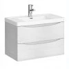 Monza White Ash 750mm Wide Wall Mounted Vanity Unit 1 Monza White Ash 750mm Wide Wall Mounted Vanity Unit -Wall Hung Vanity Units Shop MZ75WAWH1 prod