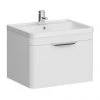Monza Wall Hung 1 Drawer Vanity Unit w. Chrome Handle W600 x D445mm 1 Monza Wall Hung 1 Drawer Vanity Unit w. Chrome Handle W600 x D445mm -Wall Hung Vanity Units Shop Monza 600 Wall Hung 1 Drawer Vanity Unit p