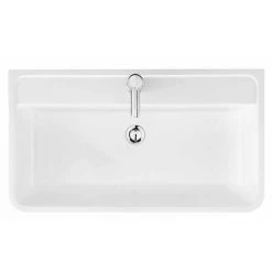 Monza Wall Hung 1 Drawer Vanity Unit w. Chrome Handle W800 x D445mm 7 Monza Wall Hung 1 Drawer Vanity Unit w. Chrome Handle W800 x D445mm -Wall Hung Vanity Units Shop Monza 800 Wall Hung 1 Drawer Vanity Unit with Basin d2 460