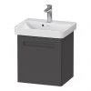 Duravit No.1 500mm Graphite Matt Wall Mounted Vanity Unit with Basin 1 Duravit No.1 500mm Graphite Matt Wall Mounted Vanity Unit with Basin -Wall Hung Vanity Units Shop N500GRA P