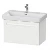 Duravit No.1 800mm White Matt 1-Drawer Wall Mounted Vanity Unit with Basin -Wall Hung Vanity Units Shop N800WHI P