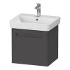 Duravit No.1 550mm Graphite Matt 1-Drawer Wall Mounted Vanity Unit with Basin (Trap Cut-Out) 1 Duravit No.1 550mm Graphite Matt 1-Drawer Wall Mounted Vanity Unit with Basin (Trap Cut-Out) -Wall Hung Vanity Units Shop NT550GRA P