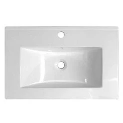 Nova 500mm Wall Hung Vanity Sink With Cabinet - Modern High Gloss White 7 Nova 500mm Wall Hung Vanity Sink With Cabinet - Modern High Gloss White -Wall Hung Vanity Units Shop NVW500 D2 460