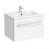 Nova 500mm Wall Hung Vanity Sink With Cabinet - Modern High Gloss White 1 Nova 500mm Wall Hung Vanity Sink With Cabinet - Modern High Gloss White -Wall Hung Vanity Units Shop NVW500 P