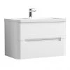 Nuie Elbe Satin White 800mm Wall Hung 2-Drawer Vanity Unit - PAR104A 2 Nuie Elbe Satin White 800mm Wall Hung 2-Drawer Vanity Unit - PAR104A -Wall Hung Vanity Units Shop PAR104A P