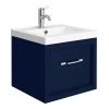 Period Bathroom Co. Wall Hung Vanity - Matt Blue - 500mm 1 Drawer with Chrome Handle 1 Period Bathroom Co. Wall Hung Vanity - Matt Blue - 500mm 1 Drawer with Chrome Handle -Wall Hung Vanity Units Shop PBC5WHBLU1D p