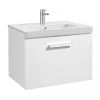 Roca Prisma 600m Single Drawer Wall Hung Vanity Unit - Gloss White 1 Roca Prisma 600m Single Drawer Wall Hung Vanity Unit - Gloss White -Wall Hung Vanity Units Shop PRI600806 P
