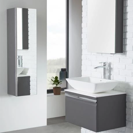 Roper Rhodes Pursuit Wall Hung Countertop Vanity Unit - Gloss White - 600mm Solid Worktop 5 Roper Rhodes Pursuit Wall Hung Countertop Vanity Unit - Gloss White - 600mm Solid Worktop - Image 3