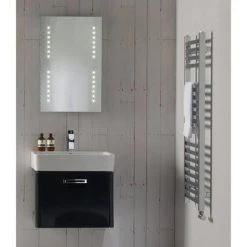 Tavistock Q60 575mm Wall Mounted Unit & Basin - Graphite -Wall Hung Vanity Units Shop Q60 WM GR D1 460